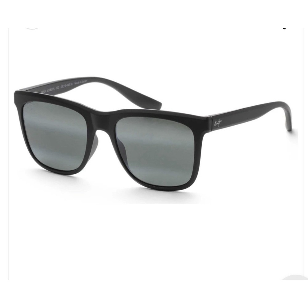 Maui Jim Pehu 55mm Black Polarized Sunglasses NEW MJ0602S-003 Men's XL